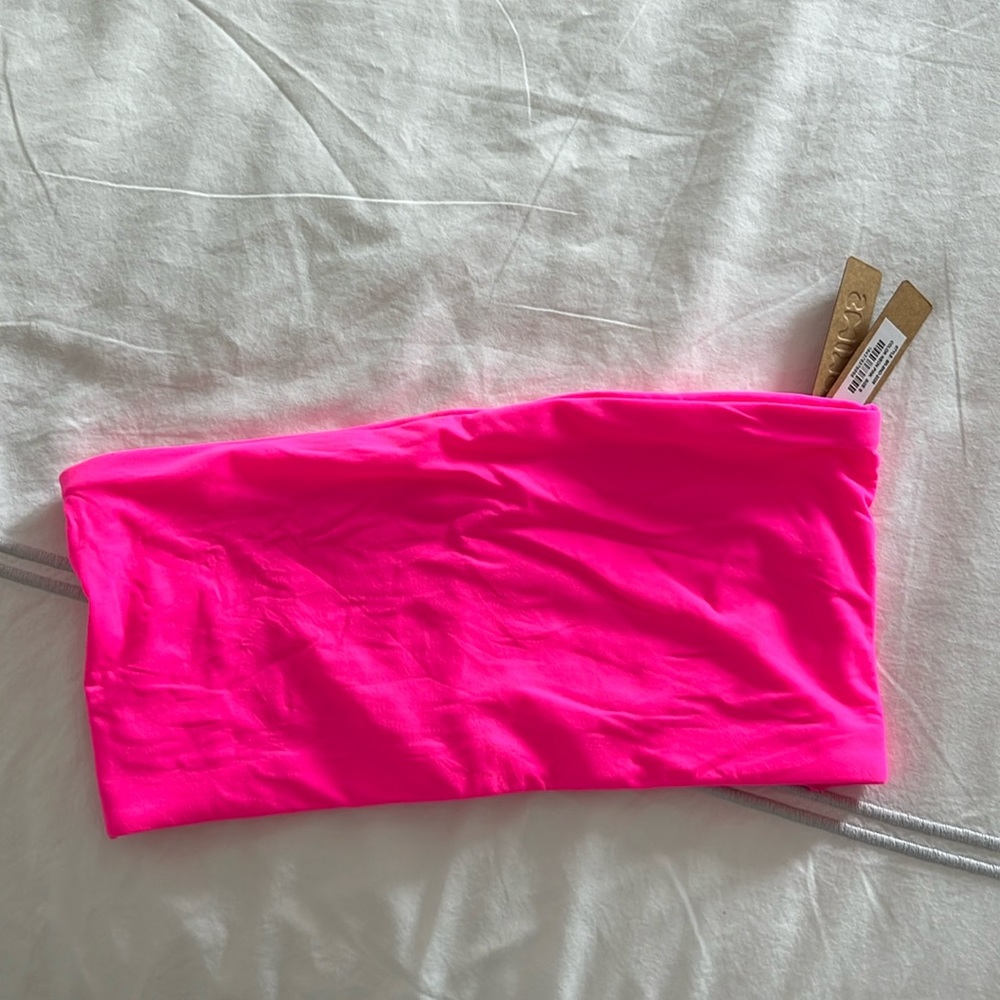 Neon pink skims bandeau